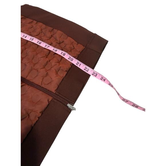 Nike Aeroloft Gilet Womens Medium Brick Red Down Fill Running Vest Body Warmer - Picture 6 of 7